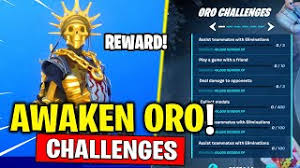 The leaked oro skin was the first piece of information that we had on chapter 2 season 2. Awaken Oro Challenges Fortnite Video Id 311d91967937ca Veblr Mobile