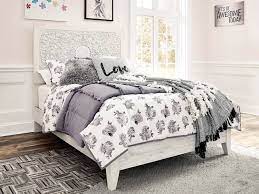 Paxberry whitewash two drawer nightstand. Paxberry Whitewash Full Panel Bed Speedyfurniture Com