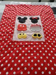 Mickey And Minnie Mouse Baby Quilt Aplike Bebek Odalari Nevresim