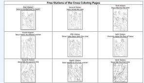 Make catholic cards of jesus, mary. Way Of The Cross Coloring Pages