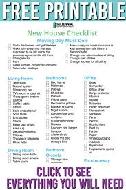 New House Checklist Essential Things You Need For Your New House New Home Checklist First Home Checklist New Home Essentials