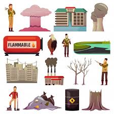 Download Man Made Disasters Orthogonal Icons For Free Disasters Tree Icon Vector Free