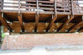 Timber oil deep penetrating stain. Suspended Solid Wood Deck Structure Detail Raised Wooden Deck Stock Photo Picture And Royalty Free Image Image 105485888