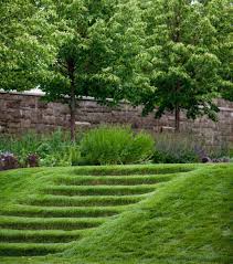 See more ideas about hillside landscaping, backyard landscaping, landscape design. Kathryn Herman Design On Instagram Interesting Pattern Of Grass Steps In Lawn Phot Small Garden Landscape Design Landscape Design Mediterranean Landscaping