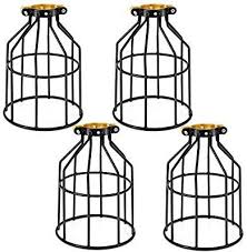Kohree Metal Bulb Guard Lamp Cage For Pendant Light Lamp Holder Ceiling Fan Light Bulb Covers Vintage Op Ceiling Fan With Light Fan Light Cage Pendant Light