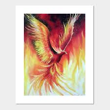 Free for commercial use no attribution required high quality images. Phoenix Bird Phoenix Bird Affiche Et Impression D Art Teepublic Fr