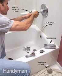 How To Install A Bathtub Install An Acrylic Tub And Tub Surround Acrylic Tub Shower Remodel Diy Tub Surround