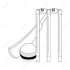 Cricket Equiment Elements Bat Cricket Ball And Stumps Icon Cartoon Royalty Free Cliparts Vectors And Stock Illustration Image 125524184 1300x1390 green line drawing ping pong racket or tabletennis bat with ball. cricket equiment elements bat cricket ball and stumps icon cartoon