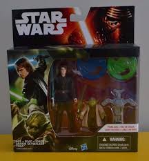 Star Wars The Force Awakens 2 Pack 3 75 Figures Anakin Skywalker And Yoda Anakin Skywalker Star Wars Yoda