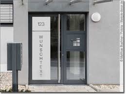 Sichtschutz Hausnummer Und Namen Sichtschutzfolie Haustur Glas Folie