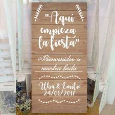 Como hacer carteles de madera para tu boda: Cartel Boda Vintage