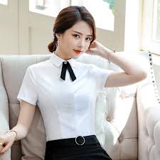Formal Ladies White Blouses Women Shirts Ol Short Sleeve Work Wear Female Clothes Office Uniform Style Blouses Shirts Aliexpress Shop our special selection of women's monse blouses now. formal ladies white blouses women shirts ol short sleeve work wear female clothes office uniform style