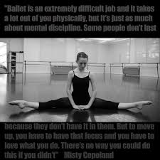 Misty danielle copeland is an american ballet dancer for american ballet theatre, one of the three leading classical ballet companies in the. Misty Copeland Quotes Quotesgram