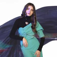 Claravictorya Porte Les Vetements Que Vous Avez Donnes Aux Galerieslafayette High Neck Dress Neck Dress Dresses