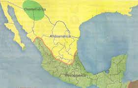 Es un territorio de extraordinaria riqueza natural en el que se encuentran diversos medios. Oasisamerica Mesoamerica Y Aridoamerica Mapas De Mexico 0011 Mapa De Mexico Mapas Marco De Boda