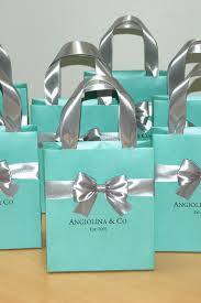 Glamorous Breakfast At Tiffany Party Favors Mint Silver Tiffany Party Bridesmaid Gift Bags Personalized Bridesmaid Gifts