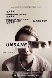 Unsane New Film Poster And New Clip Https Teaser Trailer Com Movie Unsane What S In Th Psychological Movies Movie Posters Psychological Thriller Movies