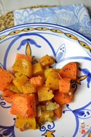 Courge Butternut Et Patate Douce Roties Aux Herbes De Provence Recette Patates Douces Roties Courge Butternut Butternut