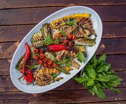 Swordfish with vegetable couscous and tomato vinaigrette. Raymond Blanc On Twitter Today S Dishes Flash Fried Squid Fennel Rocket Salad Grilled Vegetables Miso And Harissa Aubergine With Couscous And Jose Pizarro S Pan Fried Salted Cod Fillet With Chickpeas
