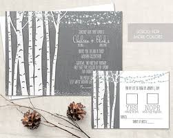 Birch Tree Wedding Invitations For Winter Wedding Celebrations The We Birch Tree Wedding Invitations Tree Wedding Invitations Rustic Winter Wedding Invitation