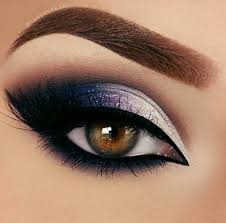 Black And White Makeup Looks Black Blue And White Makeup Eye Makeup Eye Makeup Tips Smokey Eye Makeup
