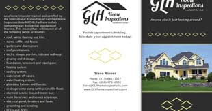Brochure And Business Card Design For Glh Home Inspections Home Inspection Business Card Design Card Design