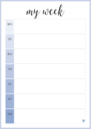 Dusk My Week Portrait A4 Pdf Weekly Planner Template Weekly Planner Printable Weekly Calendar Template