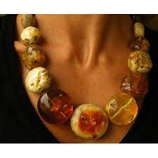Mega Amber Necklace Genuine Baltic Amberstone Multicolour Polished Modern New Fashion Gift For She Giftbox Unique Amberballs New Amber Jewelry Amber Necklace Amber Stone