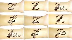 New a to z letters tattoo mehndi designs 2020|all alphabet tattoo . Free Name Mehndi Design Z Watch Online Khatrimaza