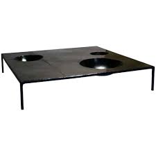 Large Modern Coffee Table Handmade Geometric Blacked Steel By J M Szymanski Modern Coffee Tables Cocktail Tables Coffee Table