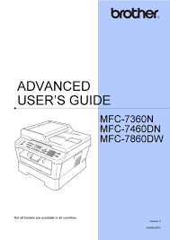 When the user account control screen appears, click allow or yes. Brother Mfc 7360n Advanced User S Manual Pdf Download Manualslib