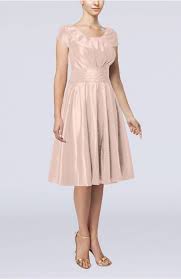 Coral Pink Wedding Guest Dress Simple A Line Scoop Short Sleeve Wedding Guest Dress Pink Wedding Guest Dresses Guest Dresses