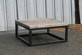 Square wood coffee table should always look refreshing, unique and elegant, as that is where you would sit for a fresh cup of coffee and feel rejuvenated. Reclaimed Wood Coffee Table Combine 9 Industrial Furniture