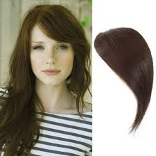 Separate the main part of your bangs from the side bits, in the front. Amazon Com Dsoar Side Bangs Clip In Real Human Hair Bangs Natural Clip On Side Bangs Straight Fringe Hair Extensions Dark Brown Color Beauty