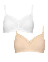 Cotton Nursing Bras 2 Pack Woolworths Co Za