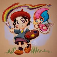 Introducingemy Adeleine And Elline From The Kirby Games I Wanted It To Look Like A Storybook Drawing Kirby Games Kirby Art Kirby