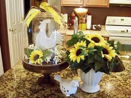 minimalist sunflower kitchen theme
