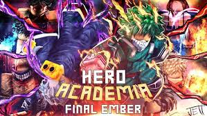 Press m to open the menu and paste the code in the box, you don't have to press anything else, so if you can't redeem the code try to copy and paste from our list, but roblox game by my hero mania. Roblox Hero Academia Final Ember Codes June 2021