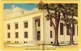 Post Office Moline Illinois Postcard Moline Moline Illinois Post Office