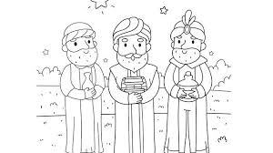 Reyes Magos Para Colorear Y Recortar