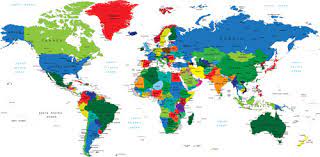 Are there any free vectors for the world? Colorful World Map Free Vector Download 35 416 Free Vector For Commercial Use Format Ai Eps Cdr Svg Vector Illustration Graphic Art Design