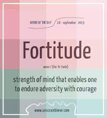 Fortitude Interesting English Words Good Vocabulary Words English Vocabulary Words