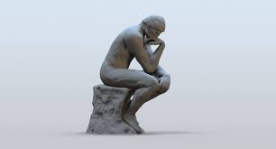 Obj Rodin Thinker Rodin Thinker Statue