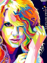 Taylor Swift In Wpap Pop Art Drawing Wpap Art Pop Art Portraits