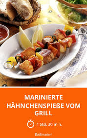 Marinierte Hahnchenspiesse Vom Grill Rezept Hahnchenspiesse Hahnchen Leckeres Essen