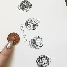 Draw Really Small They Said Thepennychallenge P S I M Still Working My Way Through The Music Suggestions Thanks Small Sketchbook Small Art Sketch Book