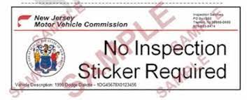 Printed out an inspection sticker and used can one state issue a registration/inspection ticket for a car that's registered/inspected. New Jersey State Inspection Is Changing Starting This Summer 2016