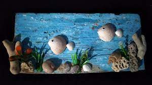 Cara Membuat Diorama Bawah Laut Dari Papan Kayu Karang Dan Cangkang Kerang Dioramas Diorama Cangkang