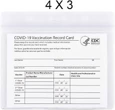 Lighting paths to patients around the globe. Amazon Com 2 Pack Cdc Vaccination Card Protector 4 X 3 In Immunization Record Vaccine Cards Holder Clear Vinyl Plastic Sleeve With Waterproof Type Resealable Zip Office Products