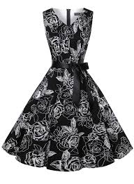 Vintage 70's floral pattern bespoke dress. Women S Vintage 1950s Classy Rockabilly Retro Floral Pattern Print Cocktail Evening Swing Party Dress Buy Online In Antigua And Barbuda At Antigua Desertcart Com Productid 50843075